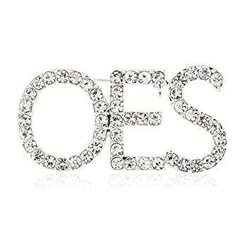 【中古】【輸入品・未使用】Order of the Eastern Star%ﾀﾞﾌﾞﾙｸｫｰﾃ% Oes%ﾀﾞﾌﾞﾙｸｫｰﾃ% Sparklingクリスタルブローチ シルバー