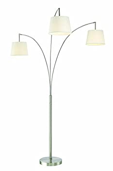 【中古】【輸入品・未使用】artiva USA led602109fsn Luce 84?%ダブルクォーテ% 3-archedフロアランプwith Dimmer、11?L x 19?W x 62?h、つや消しニッケル