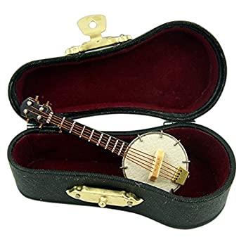 【中古】【輸入品・未使用】ミニチュア バンジョー ケース付き 3インチ｜スカイマーケットプラス