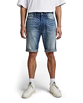 【中古】【輸入品・未使用】[G-Star RAW ジースターロゥ] メンズ ハーフパンツ デニム ショートパンツ ストレートフィット 3301 Short