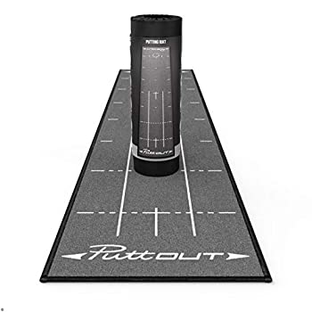 【中古】【輸入品・未使用】PuttOut Pro Golf Putting Mat - Perfect Your Putting (2.4m x 0.5m)