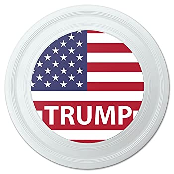 【中古】【輸入品・未使用】トランプアメリカンフラッグ大統領ノベルティ9%ﾀﾞﾌﾞﾙｸｫｰﾃ%フライングディスク
