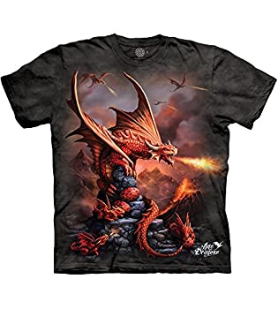 【中古】【輸入品・未使用】The Mountain メンズ Fire Dragon Tシャツ US サイズ: X-Large カラー: グレー