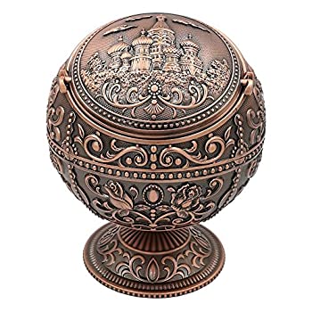 【中古】【輸入品・未使用】honoro防風灰皿with Lids、金属ヴィンテージCigarettes灰皿灰皿の屋外屋内使用、ヨーロッパのホームオフィステーブルトップ装飾、Nice Gift For