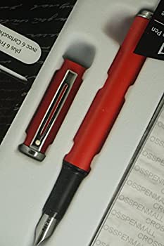 【中古】【インポート品・未当て嵌める】Sheaffer アワードつや消し赤いことと光輝完成の会う約束 パウダーコンパクト 円柱形のプロファイル ミディアムペン先 筆 薬莢6個付き添い人