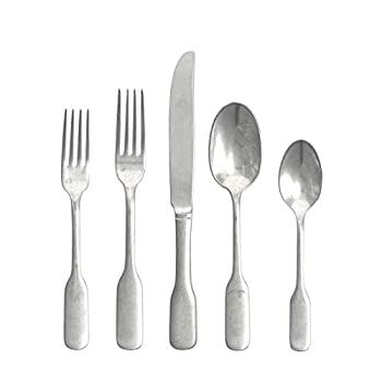 【中古】【輸入品・未使用】Fortessa Ashton アンティーク食器 5点セット ステンレススチール|スカイマーケットプラス