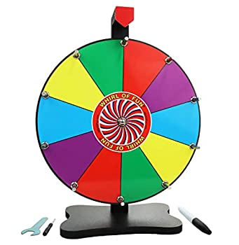 【中古】【インポート品・未当て嵌める】Moon Glow運動競技12inPrize wheel-tabletop色つやSpinning Wheel with照明ランプ、10拡張スロット、かわき切る取りくずす目じるし、Made インチ USA