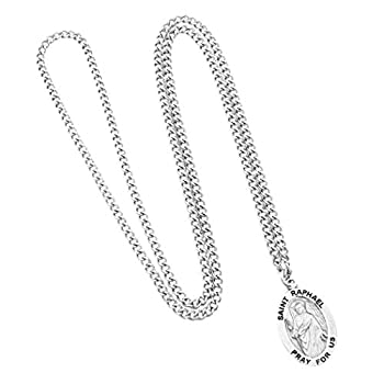 【中古】【輸入品・未使用】Rosemarie Collections 聖ラファエル 大天使ペンダントネックレス 宗教ポケットトークン2個
