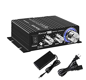 【中古】【インポート品・未当て嵌める】Kinter K2020A+ 制限事項版 事あたらしい Tripath TA2020-020 社会階級-T Hi-Fi オーディオ ミニアンプリファイアー 12V 5Aワット数付き添い人 黒いこと オーディオ-アンプ
