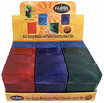 【中古】【輸入品・未使用】12パック キングサイズ 耐衝撃プラスチック フリップオープンケース タバコ30本収納