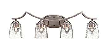 【中古】【インポート品・未当て嵌める】Toltec点火装置Zilo 4点火装置Bath Bar with 4.5?%ﾀﾞﾌﾞﾙｸｫｰﾃ%砂上の楼閣硝子
