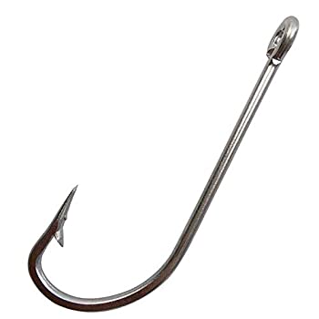 【中古】【輸入品・未使用】(35pcs-8/0) - Stainless Steel Saltwater Fishing Hook 34007 Ohaughnessy Forged Long Shank Hook Extra Strong For Saltwater Freshwater F