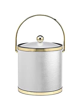【中古】【インポート品・未当て嵌める】Kraftware corp. Sophisticates with Polished Gold 3-quart Ice Bucket with Bale???????????????? 3???? ???? 50265