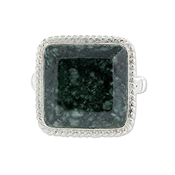 【中古】【輸入品・未使用】Novica Jade。925スターリングシルバーアーティザンCraftedリング、' Life自体'