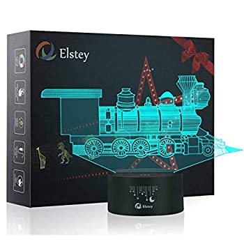 【中古】【輸入品・未使用】3dランプ錯視ナイトライト、Elstey 7色変更USBケーブルスマートタッチLEDデスクテーブルランプ子供用クリスマスギフト lamp-010