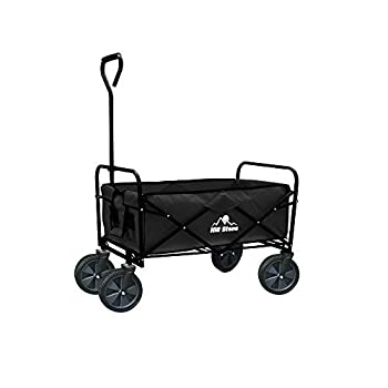 【中古】【輸入品・未使用】Hewflit キャリーワゴン キャリーカート アウトドアワゴン 耐荷重80kg日本語説明書付き (ブラック) [並行輸入品]｜スカイマーケットプラス