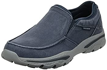 【中古】【インポート品・未当てはめる】Skechers Creston-Moseco、成人男性用モカシン、青（米国海軍）、42 EU