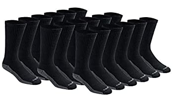 【中古】【輸入品・未使用】Dickies (ディッキーズ) 湿気コントロールクルーソックス メンズ Dri-tech マルチパック US サイズ: Shoe Size: 6-12 カラー: ブラック