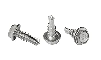 【中古】【輸入品・未使用】# 8?x 1?/ 2?%ﾀﾞﾌﾞﾙｸｫｰﾃ%六角座金ヘッドself-drilling Tekねじ亜鉛メッキスチールfor Attachesシートメタルスチールまたはスチールtoメタル???10｜スカイマーケットプラス