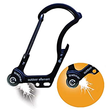 【中古】【輸入品・未使用】アウトドア エレメント(Outdoor Element) マルチツールカラビナ ファイヤービナー ブラック×フォレス 【日本正規品】 61101