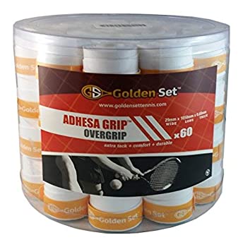 【中古】【輸入品・未使用】Golden Set adhesaグリップ、バケット60個、Tacky over-grip ホワイト