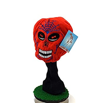 【中古】【輸入品・未使用】Creative Covers for Golf スカルゴルフヘッドカバー レッド|スカイマーケットプラス