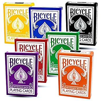 【中古】【輸入品・未使用】Magic Makers Bicycle Reverse Back Decks Combo Pack - Red%ｶﾝﾏ% Black%ｶﾝﾏ% Yellow%ｶﾝﾏ% Blue%ｶﾝﾏ% Purple%ｶﾝﾏ% and Green Decks - Gaff Cards｜スカイマーケットプラス 27,762円