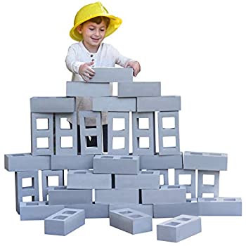 【中古】【輸入品・未使用】(Pack of 20) - Life Size Foam Breeze Block/Brick Construction Building Blocks Toy Role Play Realistic by Playlearn (Pack of 20)