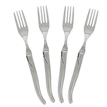 【中古】【輸入品・未使用】French Home Laguiole ステンレススチール ステーキフォーク、シルバー