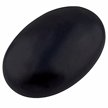 【中古】【輸入品・未使用】(Black Obsidian) - rockcloud Oval Worry Stones%ｶﾝﾏ%Palm Pocket Energy Stone%ｶﾝﾏ%Healing Crystal with Velvet Bag%ｶﾝﾏ%Black Obsidian