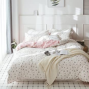 【中古】【輸入品・未使用】(Twin(170cm x 220cm )%ｶﾝﾏ% Style03) - HIGHBUY Floral Printed Pattern Kids Duvet Cover Sets Twin Cotton Light Green Fresh Style Garden B
