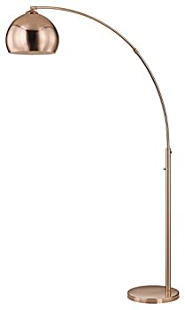 【中古】【輸入品・未使用】artiva USA led611108rc alrigo 80?%ﾀﾞﾌﾞﾙｸｫｰﾃ% LEDアーチ床ランプwith Dimmer、ローズ銅