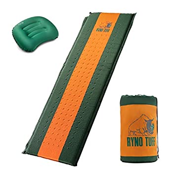 【中古】【輸入品・未使用】Ryno Tuff スリーピングパッドセット 自動膨張式スリーピングパッド キャンプ枕付き キャンプマットレス 大きい 快適 保温性 コンパクトに折りた 21,615円