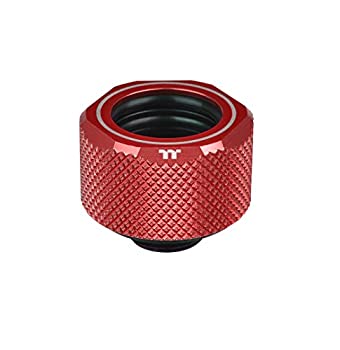 【中古】【輸入品・未使用】Thermaltake パシフィックレッド 4 ビルトイン OリングC-ProG1/4 PETG16mm OD 圧縮継手 CL-W209-CU00RE-A