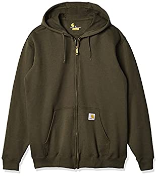 【中古】【輸入品・未使用】Carhartt カーハート K122 Midweight Hooded Zip Front サイズL 316.Moss