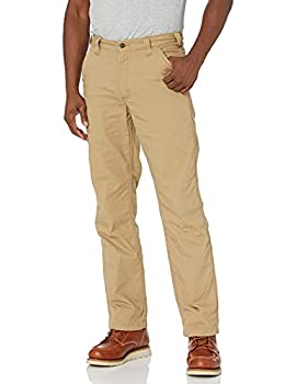【中古】【輸入品・未使用】Carhartt Men's Rugged Flex Rigby Dungaree Knit Lined%ｶﾝﾏ% Dark Khaki%ｶﾝﾏ% 33 x 34｜スカイマーケットプラス