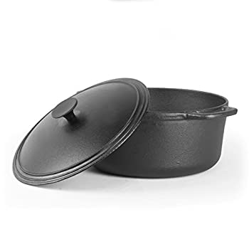 【中古】【輸入品・未使用】Commercial Chef 6.6クォート 鋳鉄 ダッチオーブン 蓋と握りやすいハンドル