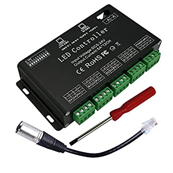 【中古】【輸入品・未使用】GIDERWEL DMXデコーダ PWM DMX512調光ドライバ RGBストリップコントローラー 入力DC12V?24V（12チャンネル）