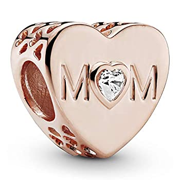 【中古】【輸入品・未使用】Pandora Jewelry クリア ママ ハート キュービックジルコニア チャーム パンドラローズ｜スカイマーケットプラス