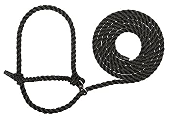 【中古】【インポート品・未当て嵌める】Weaver Leather 畜類用 エクストラロング ブレーキングホルター 黒いこと X-ロング