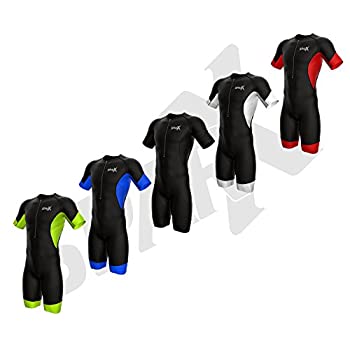 【中古】【インポート品・未当てはめる】Sparx メンズ エリート衣袂 トライアスロン背広 半袖 取り組み背広 機敏さ背広 人はだ背広 スイム-自動二輪車-幽客 (S、黒いこと/青碧