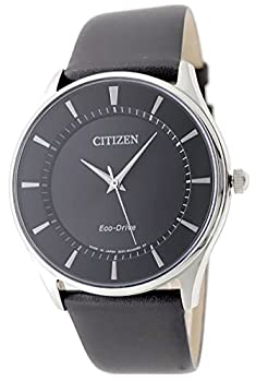 【中古】【インポート品・未当て嵌める】シチズン エコ運転 メンズ 薄型 か細い CITIZEN ソーラー 光発生 ソーラー力強さ 本革胴締め 替え胴締め付き添い人 国内品番 BJ6480-51E/DBR [並行