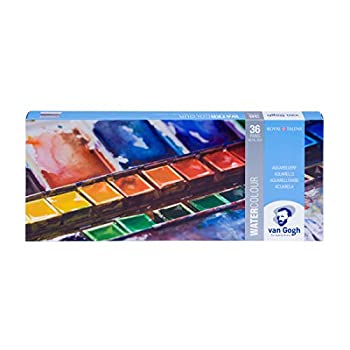 【中古】【輸入品・未使用】Royal Talens Van Gogh Artists Solid Watercolours%ｶﾝﾏ% Metal Box Set of 36 Assorted Colours