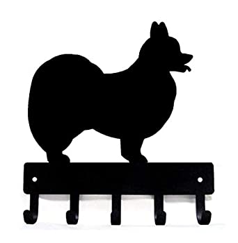 【中古】【輸入品・未使用】TheメタルPeddler Papillonキーラック/犬リーシュハンガーフック5 Small 6 inch wide ブラック KR-Papillon-SM|スカイマーケットプラス