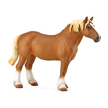 【中古】【輸入品・未使用】Collecta プレイフィギュア ベルギードラフトホース 18cm ブラウン