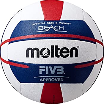 【中古】【輸入品・未使用】Molten FIVB Approved Elite Beach Volleyball Red/White/Blue