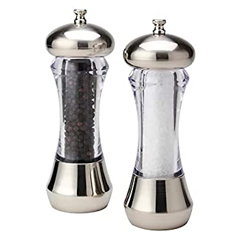 【中古】【輸入品・未使用】Olde Thompson 5595-00 Sienna Mess-Free Pepper Mill and Salt Mill Set