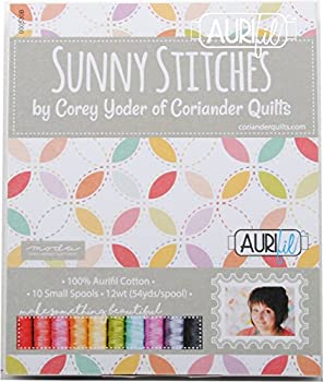 【中古】【輸入品・未使用】Corey Yoder Sunny Stitches Aurifil スレッドキット 10スモールスプール 12重量 CY12SS10|スカイマーケットプラス