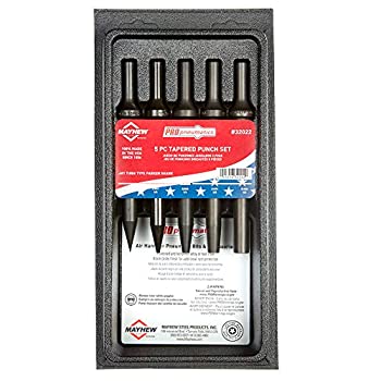 【中古】【輸入品・未使用】Mayhew Tools 32022 Pneumatic 5-Piece Tapered Punch Set (Imperial) 141［並行輸入］