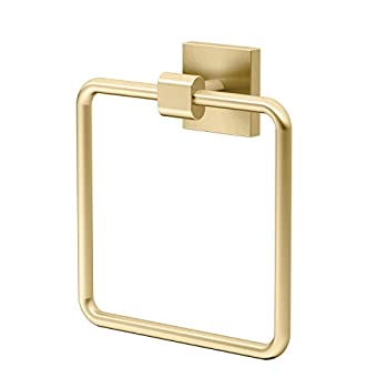【中古】【輸入品・未使用】Gatco 4062 Elevate Towel Ring%ｶﾝﾏ% Brushed Brass